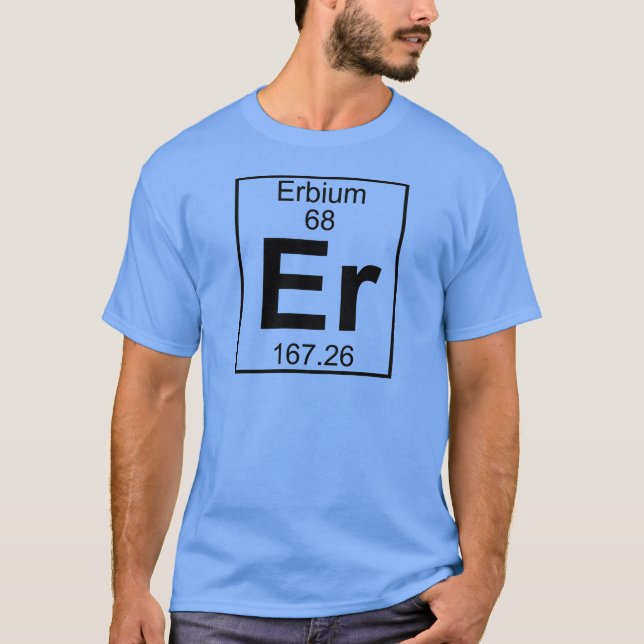 Camiseta Elemento 068 - Er - érbio (cheio) (Frente)