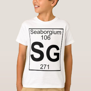 Camiseta Elemento 106 - SG - Seaborgium (cheio)