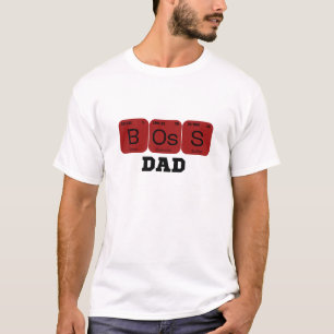 Camiseta Elemento de Mesa Periódica do Pai Chefe
