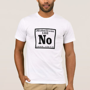 Camiseta Elemento de NÃO! Tabela periódica