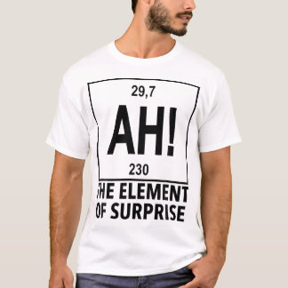 Camiseta Elemento de Surpresa Ah Tabela Periódica Química