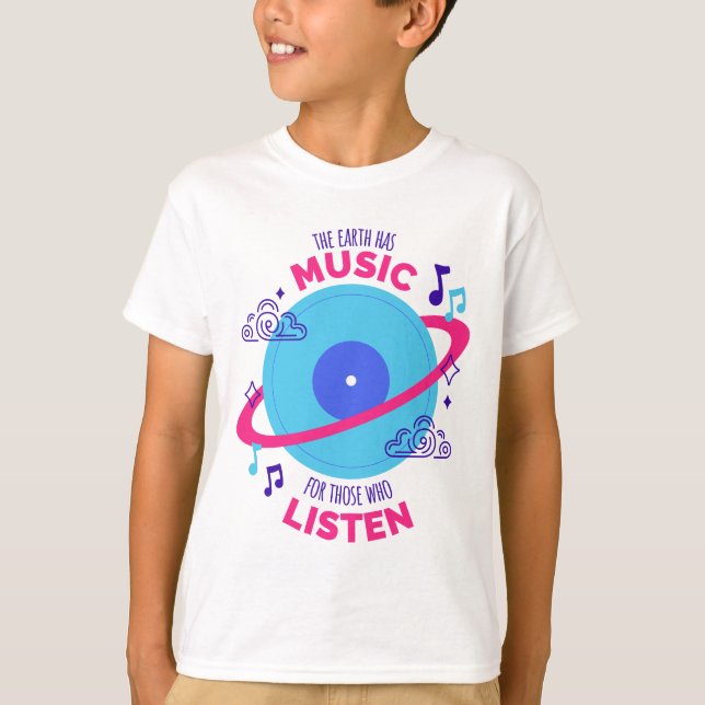 Camiseta Elemento do Universo de Música (Frente)