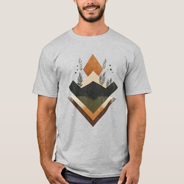 Camiseta Elemento geométrico da Terra (Frente)