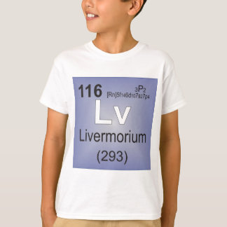 Camiseta Elemento individual de Livermorium - mesa
