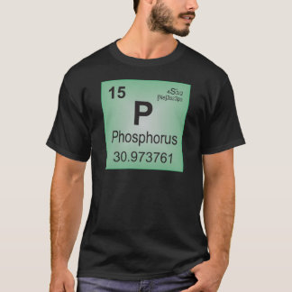 Camiseta Elemento individual do fósforo - mesa periódica