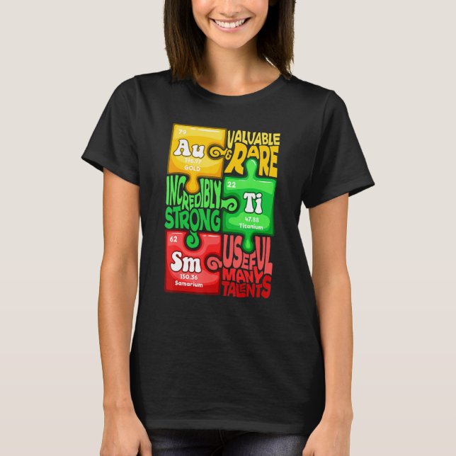 Camiseta Elemento Químico do Autismo (Frente)
