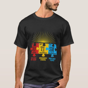 Camiseta Elemento químico Quebra-cabeça de consciência a