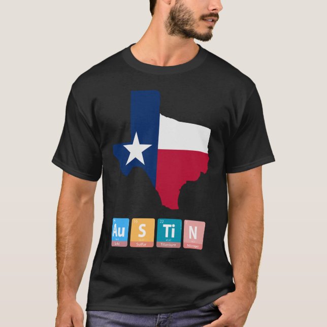Camiseta Elementos Austin:Homenagem ao Estado Estrela Solit (Frente)