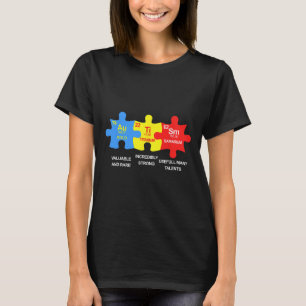 Camiseta Elementos Autismo Sensibilização Periódica da Mesa
