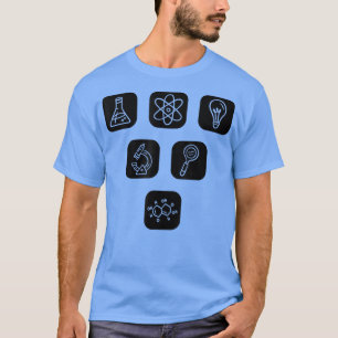 Camiseta Elementos Científicos Itens Professores Estudantes