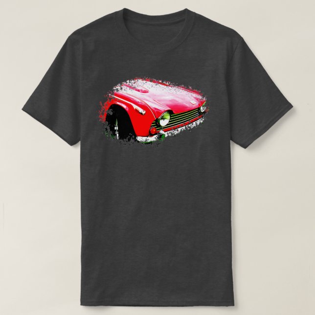 Camiseta Elementos clássicos britânicos do Triumph TR250 19 (Frente do Design)