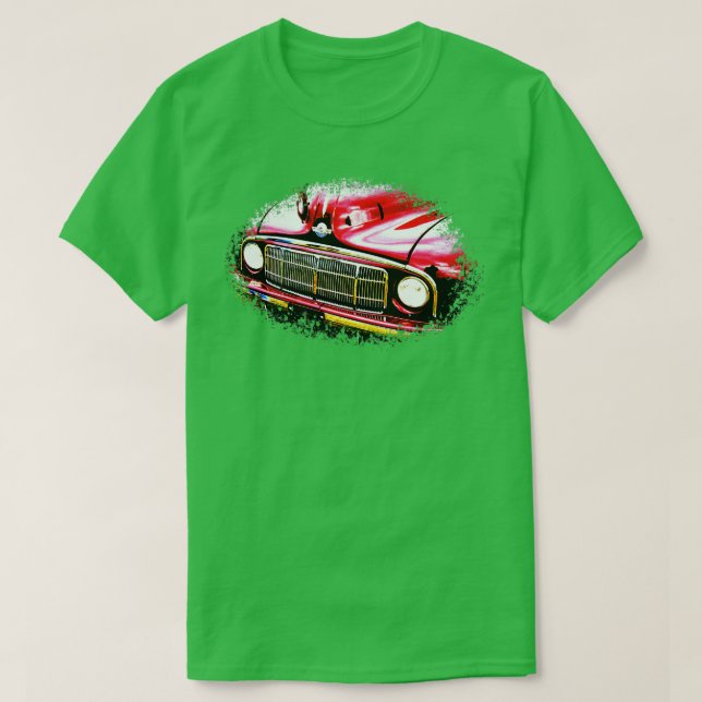 Camiseta Elementos clássicos britânicos Morris Minor da déc (Frente do Design)