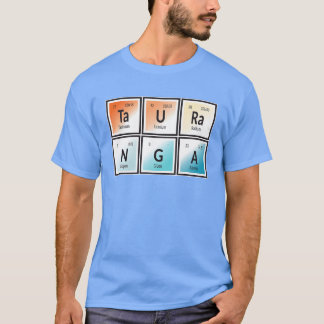 Camiseta Elementos da cidade de Tauranga retrô