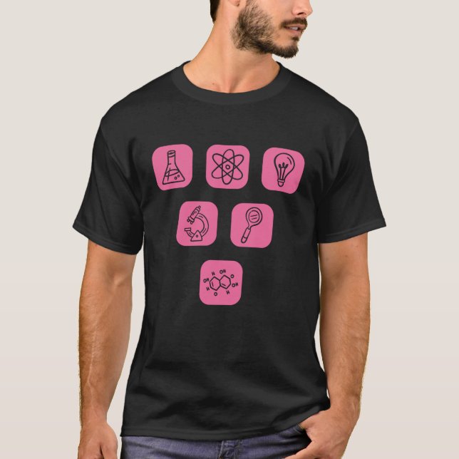 Camiseta Elementos da ciência (Frente)