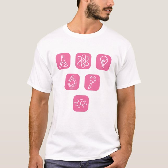 Camiseta Elementos da ciência (Frente)