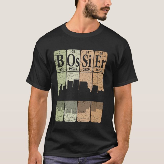 Camiseta Elementos da Tabela Periódica Bossier Bossier Loui (Frente)
