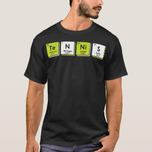 Camiseta Elementos da Tabela Periódica de Tênis Esporte Div