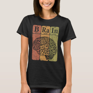 Camiseta Elementos da Tabela Periódica do Cérebro Neurologi