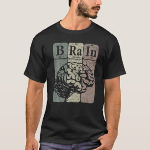 Camiseta Elementos da Tabela Periódica do Cérebro Neurologi