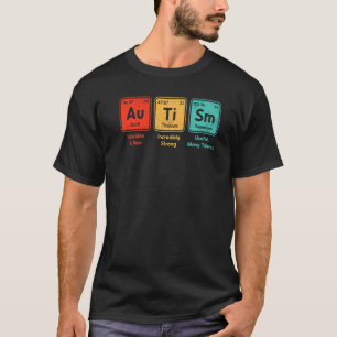 Camiseta Elementos da Tabela Periódica Ortografia Autista B