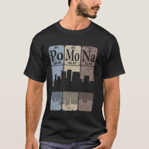 Camiseta Elementos da Tabela Periódica Pomona Califórnia Po