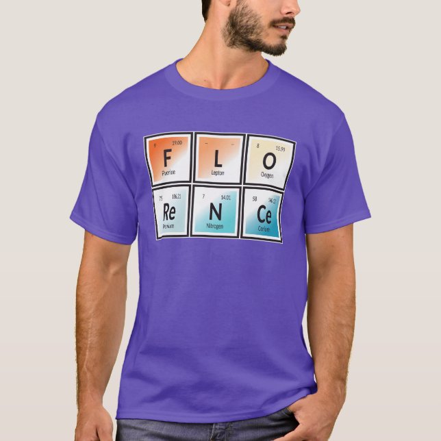 Camiseta Elementos de amigos da cidade de Florença (Frente)