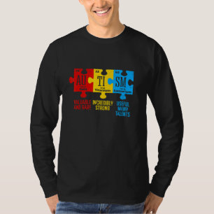 Camiseta Elementos de consciência do autismo Mesa periódica