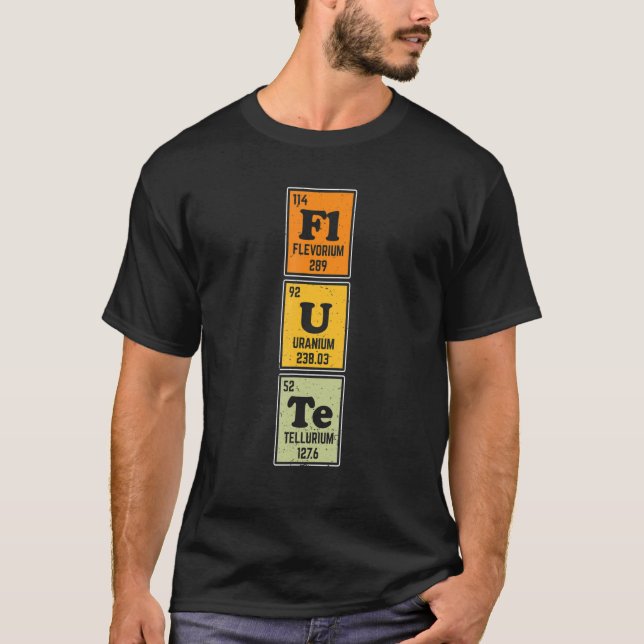 Camiseta Elementos de Física Fluta (Frente)