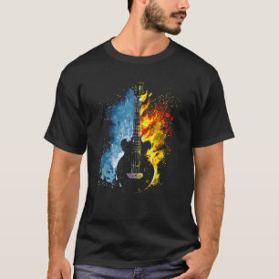 Camiseta Elementos de Fogo e Água Espalham Guitarra Guitarr