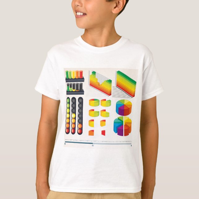 Camiseta Elementos de Infográfico e Visualização de Dados (Frente)