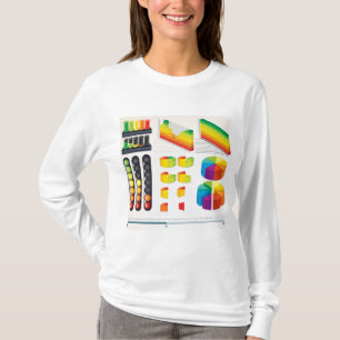 Camiseta Elementos de Infográfico e Visualização de Dados