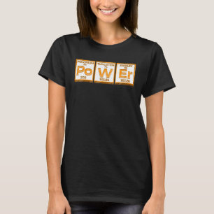 Camiseta Elementos de Malhação de Energia de Mesa Periódica
