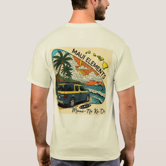 Camiseta Elementos de Maui - Maui é o melhor (Verso)