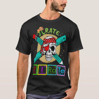 Camiseta Elementos de Mesa Periódicos Piratas 3.14 Física d