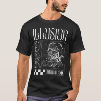 Camiseta Elementos de Trabalho de arte de ilusão