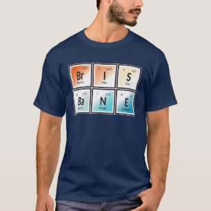 Camiseta Elementos engraçados da cidade de Brisbane