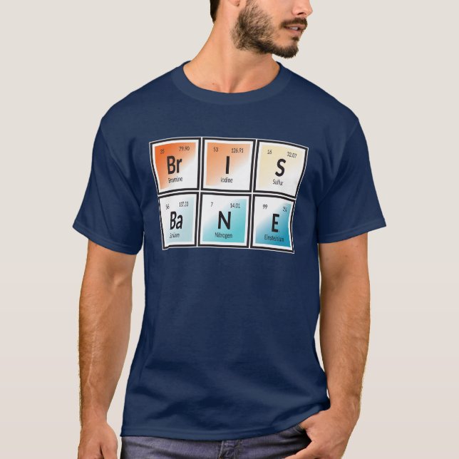 Camiseta Elementos engraçados da cidade de Brisbane (Frente)