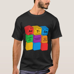 Camiseta Elementos engraçados da conscientização sobre auti
