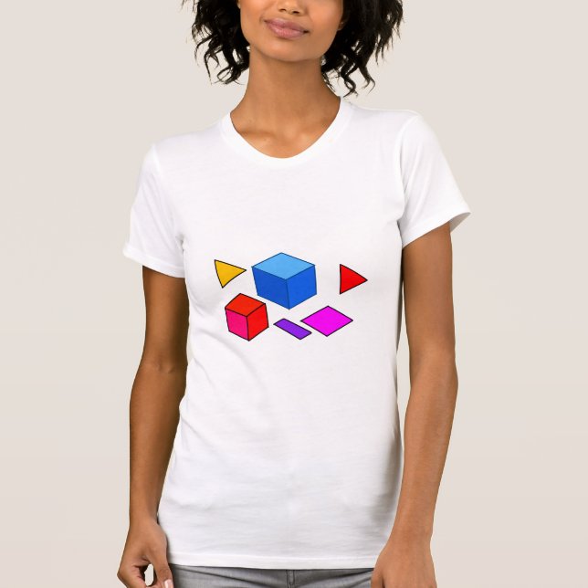 Camiseta Elementos Geométricos Abstratos para Minimalista (Frente)