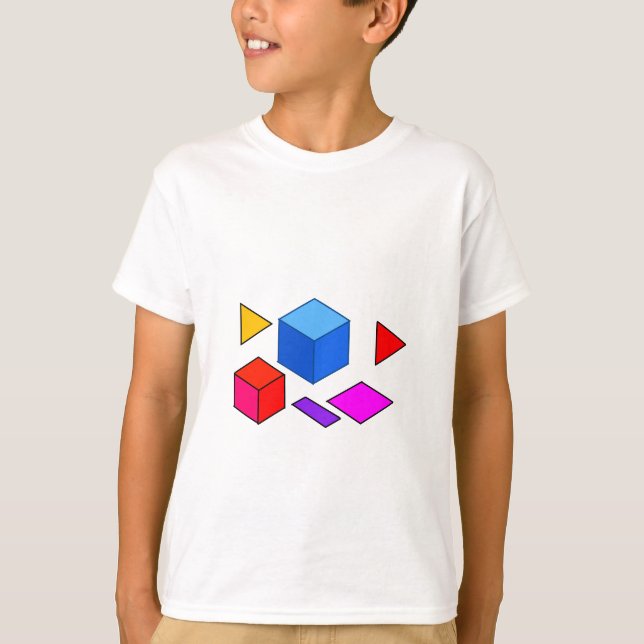 Camiseta Elementos Geométricos Abstratos para Minimalista (Frente)
