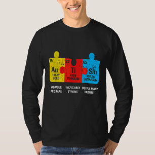 Camiseta Elementos Ism Sensibilização Periódica Da Mesa E H