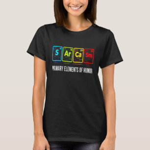 Camiseta Elementos Primários da Ciência do Humor S Ar Ca Sm
