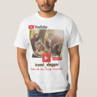 Camiseta Elementos promocionais do canal de vídeo personali