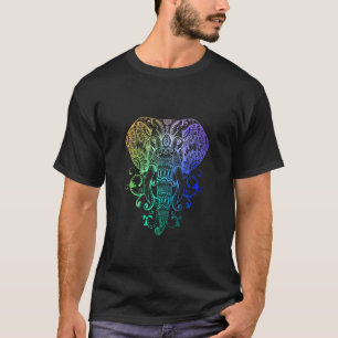 Camiseta Elephan Hindu Tribal Watercolor Men Wome