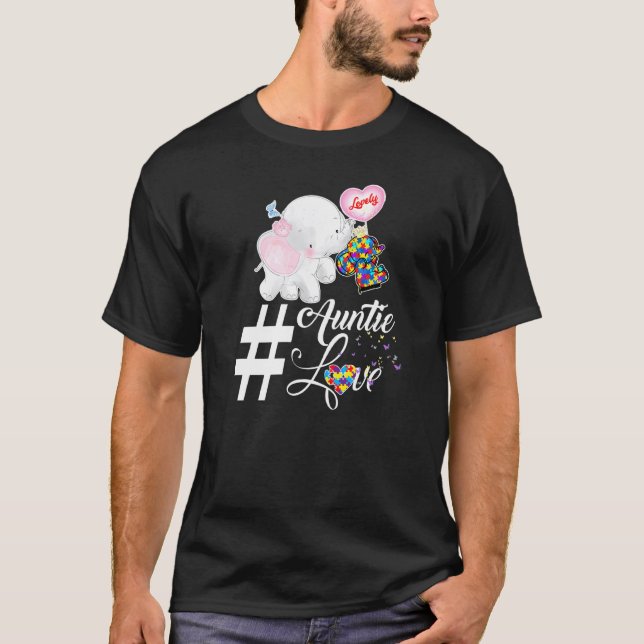 Camiseta Elephant Autism Love (Frente)