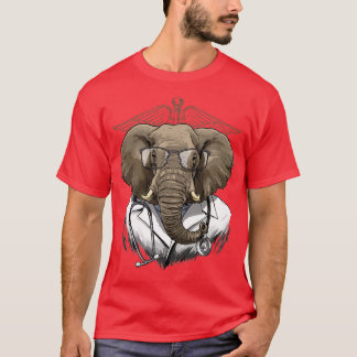 Camiseta Elephant Doctor Vet Veterinarian Amante de os anim