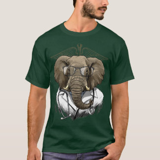 Camiseta Elephant Doctor Vet Veterinarian Amante de os anim