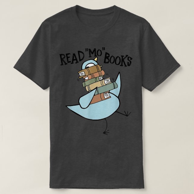 Camiseta Elephant E Piggie Leiam Mo livros Pigeon (Frente do Design)