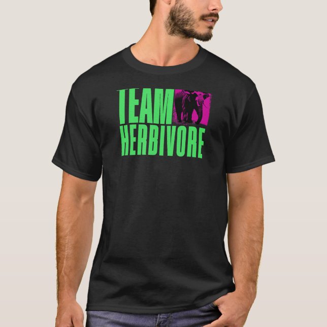 Camiseta Elephant Elegance, Equipe Herbivore - Força Vegan (Frente)
