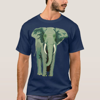 Camiseta Elephant Face Funny Funny Animal Face Lover